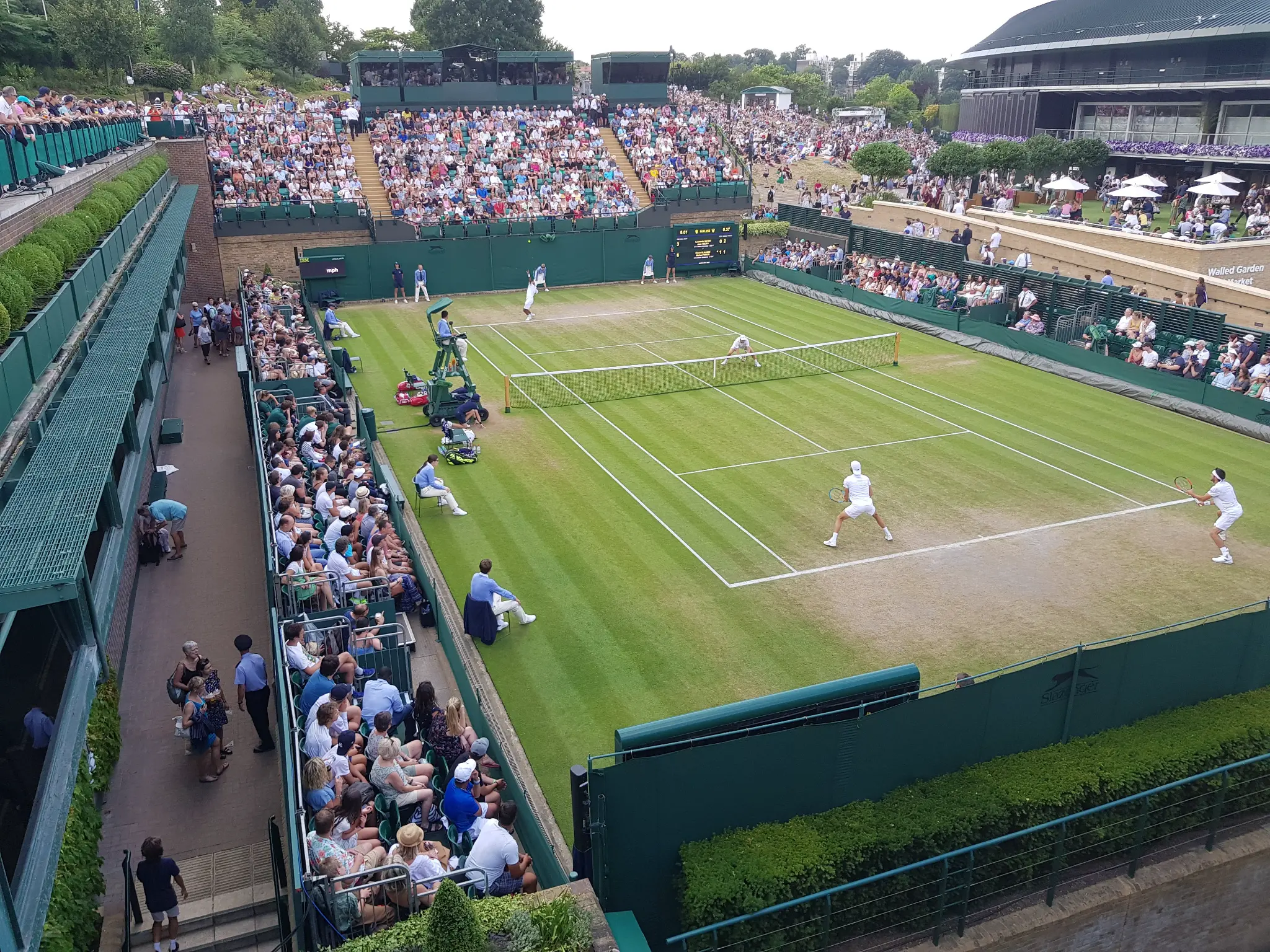 Court 18 at Wimbledon — a venue I covered extensively during my time as ESPN Events & Planning Lead.