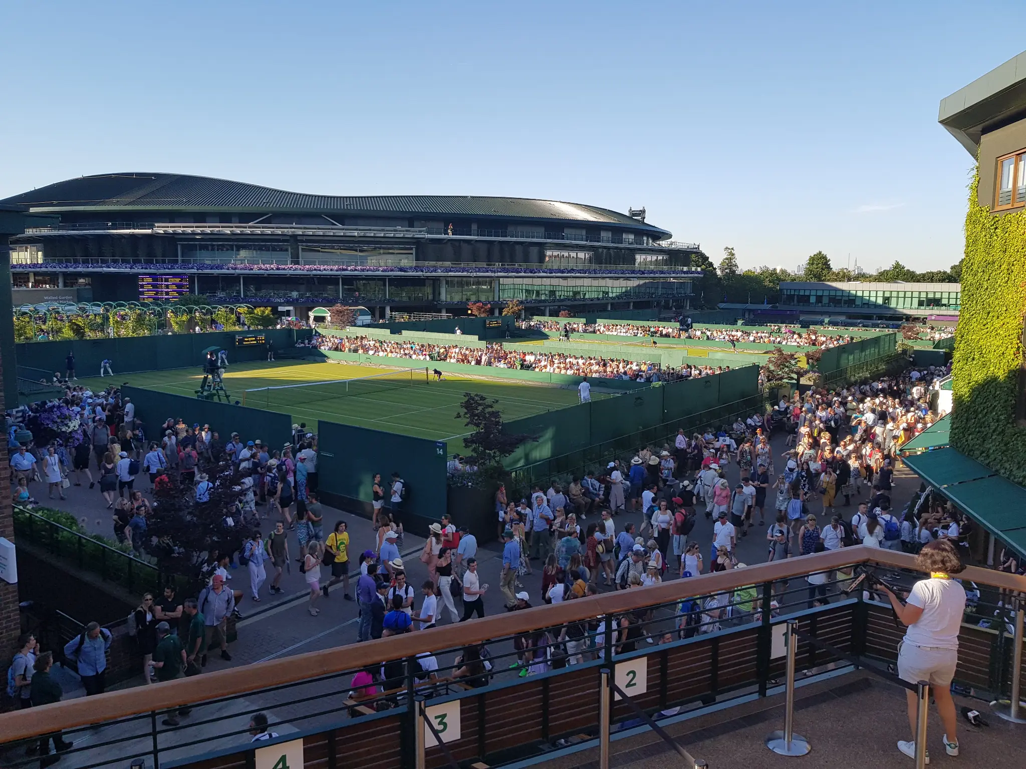 Court 1 at Wimbledon, one of the world's most iconic sporting venues and a regular fixture in ESPN's digital calendar.