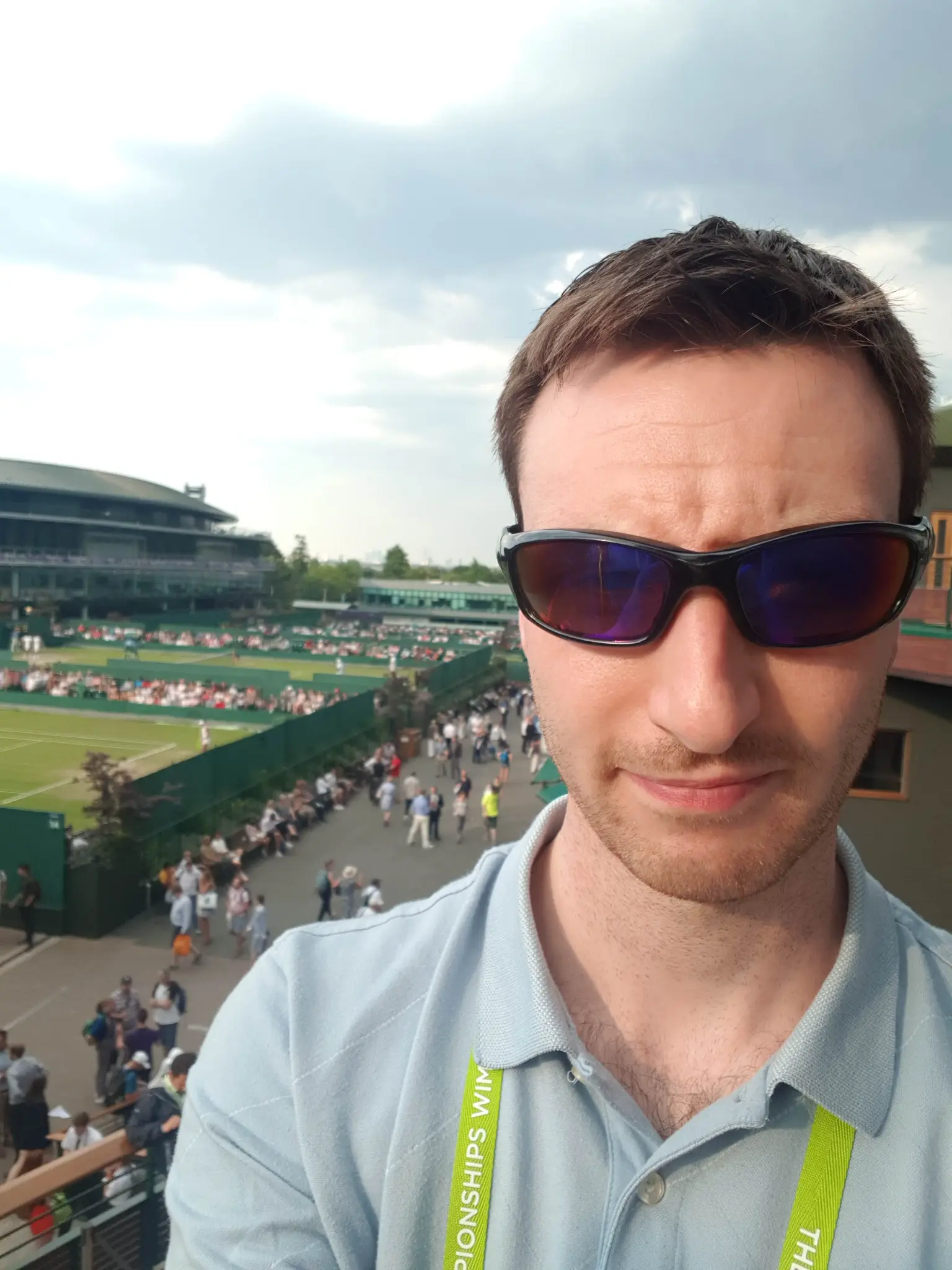 Leading ESPN's digital team at Wimbledon — one of several years coordinating coverage at the All England Club.