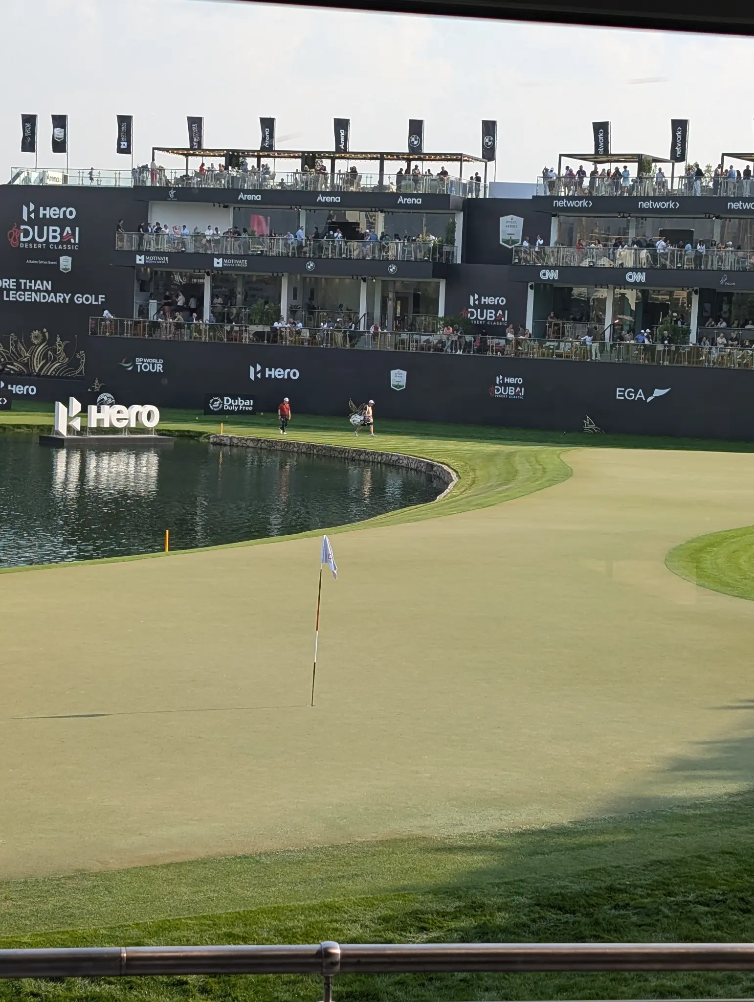 The media centre at the Hero Dubai Desert Classic, 2025 — one of 70+ annual events where operational planning is tested in real time.