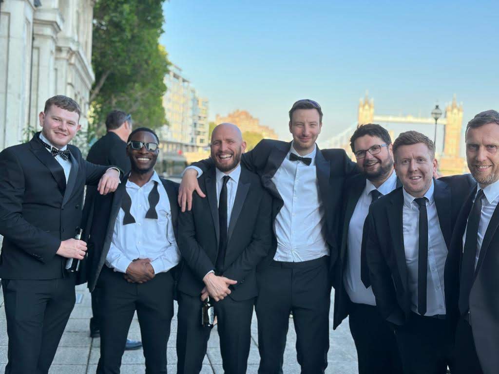 The ESPN EMEA content team at an industry awards evening in London — a group I was proud to lead and develop over several years.