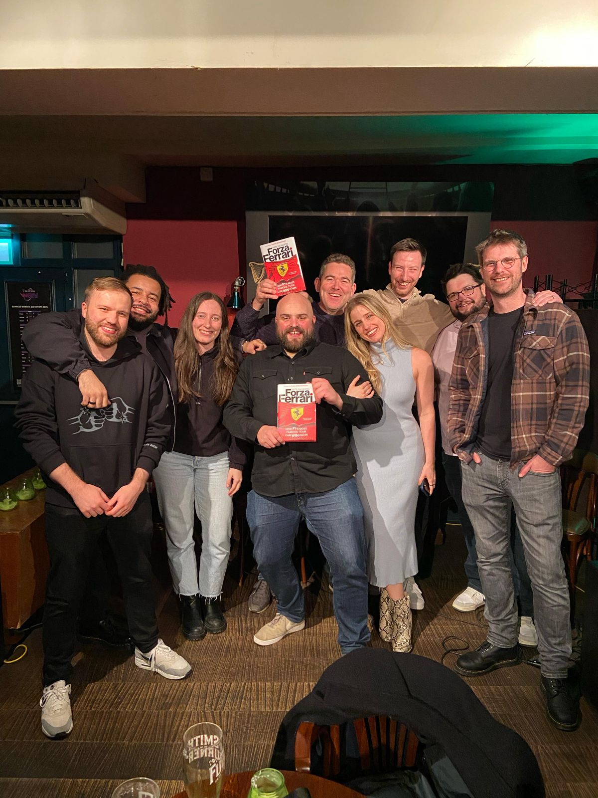 The ESPN team celebrating together — building strong editorial culture was as important as the work itself.